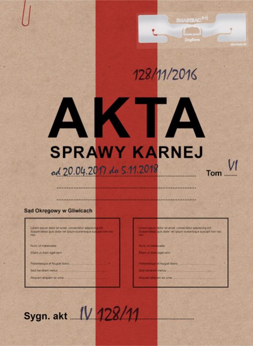 Akta sądowe oznaczone chipem RFID