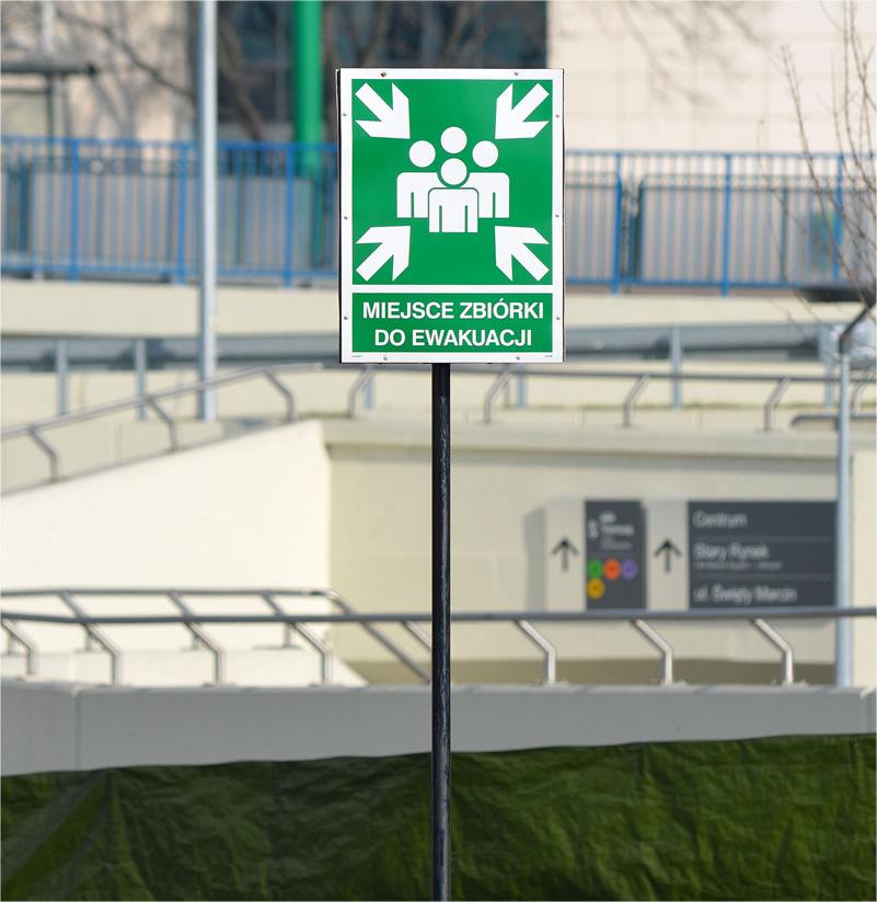 Symbol ewakuacji z wykorzystaniem RFID