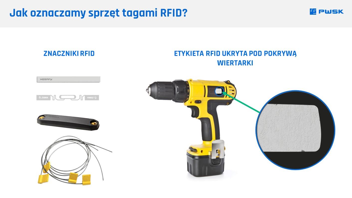Oznaczanie sprzętu i narzędzi tagami RFID